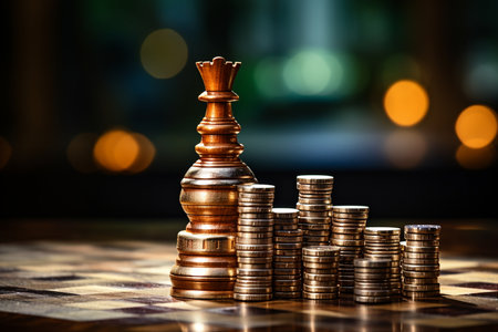 Chessboard Challenge Reflecting Financial Competitiveness.の素材