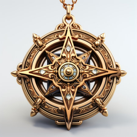 Hanging Charm Isolated on a White Backgroundの素材