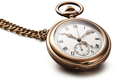 Watch Chain Isolated on a White Backgroundの素材