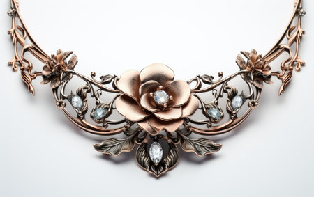 Striking Collar Isolated on a White Backgroundの素材