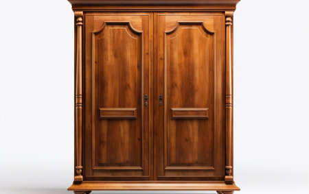 Dresser Armoire Isolated on a White Backgroundの素材