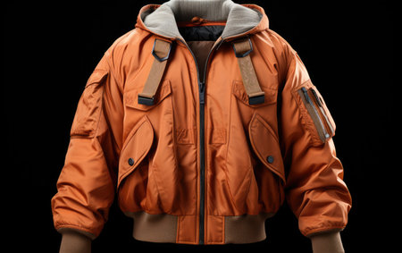 Aviator Jacket Isolated on a White Backgroundの素材