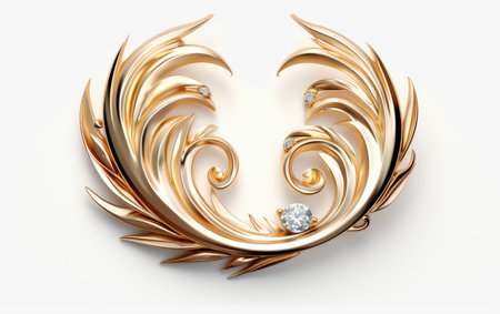 Climbing Ear Cuffs Isolated on a White Backgroundの素材