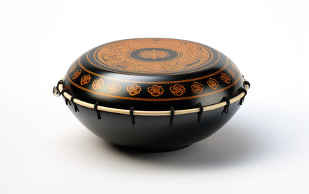 Attractive Handpan Isolated on White Background.の素材