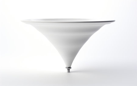Foldable Funnel Isolated on a white Backgroundの素材