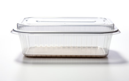 Food Container for Storing and Preserving Various Types of Ingredients Isolated on a white Backgroundの素材