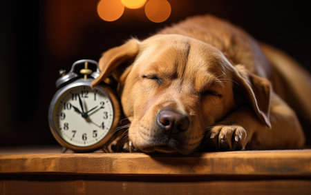 image of a canine's rest time..の素材