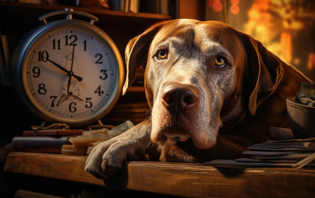 Dog Observing with Interest..の素材
