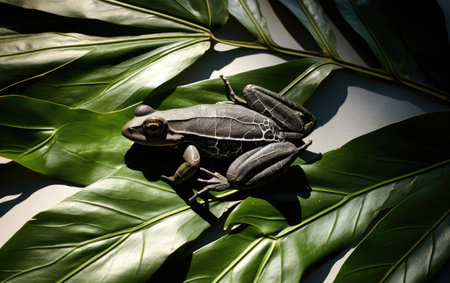 Frog Casting Shadow..の素材