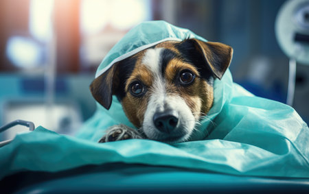 Jack Russell Terrier's Vet Visit.の素材