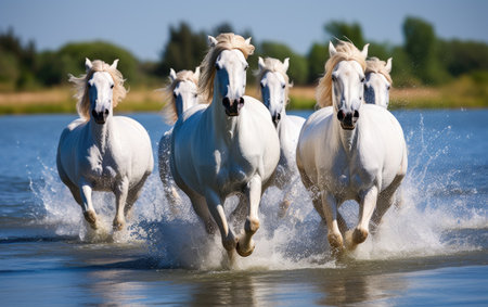 White Horses Dancing on the Water.の素材