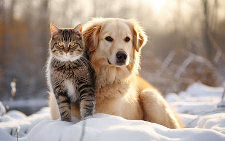 Cat Riding the Dog.の素材