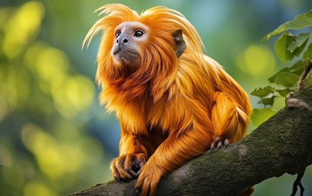The Elegance of a Golden Lion Tamarin.の素材