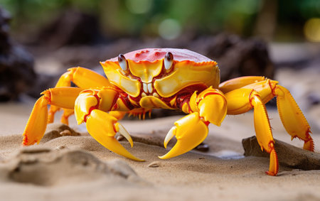 A Yellow Land Crab.の素材