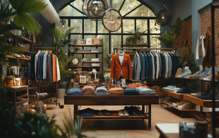 Stylish Clothing Store Interior A Fashion Havenの素材
