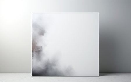 Beautiful Wall Art Painting Isolated on White Backgroundの素材