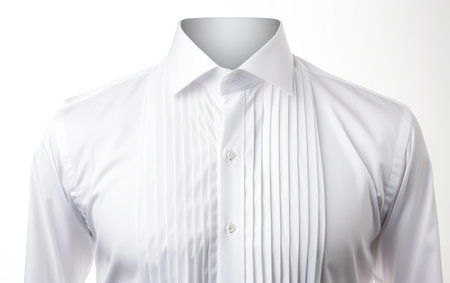 Fabulous Cute White Shirt Isolated on White Backgroundの素材
