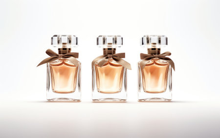 Collection of Multiple Perfume or Cologne Gift Isolated on White Backgroundの素材