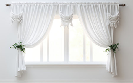 Marvelous Window Valances Isolated on White Backgroundの素材