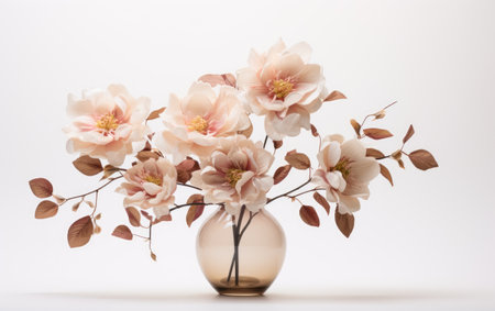 Fascinating Colorful Centerpieces Isolated on White Backgroundの素材