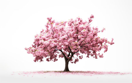What a Beautiful Spring Isolated on White Backgroundの素材