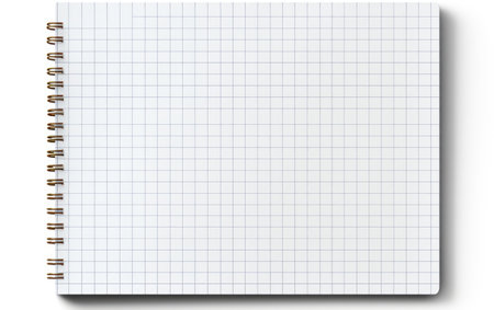 Clear Graph Sheet on White or PNG Transparent Backgroundの素材