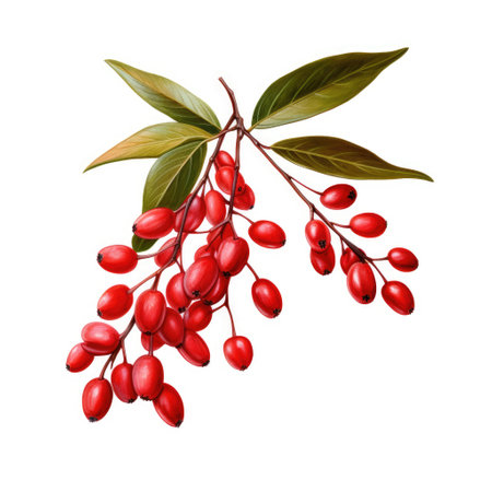 Botanical Beauty on White or PNG Transparent Backgroundの素材