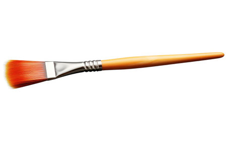 Paintbrush Showcase on White or PNG Transparent Backgroundの素材