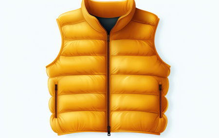 Insulated Wear Puffer Vest on White or PNG Transparent Backgroundの素材