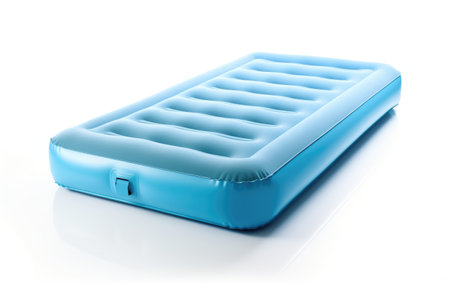 ComfortAir Inflatable Sleep Mattress Isolated on a White Backgroundの素材