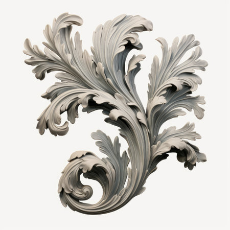 Capturing Acanthus on White or PNG Transparent Backgroundの素材
