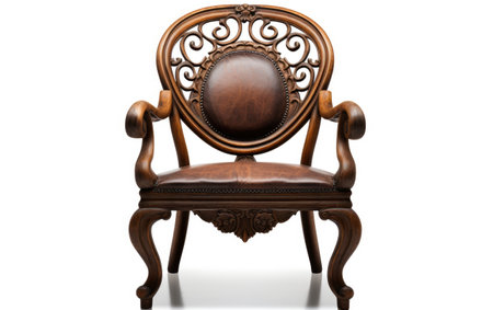 Serene Seating TranquilTryst on a White or Clear Surface PNG Transparent Backgroundの素材