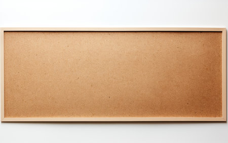 A Real Photo Showcase of an Isolated Bulletin Board in Creative Action Isolated on a Transparent Background PNG.の素材