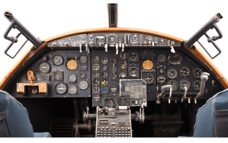 Close-Up Look at the Organization and Accessibility in Aviation Isolated on a Transparent Background PNG.の素材