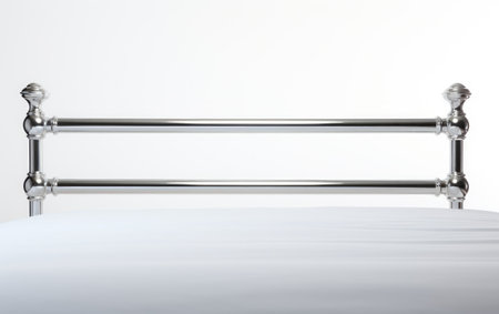 Bed Safety and Security with Bed Rails Isolated on a Transparent Background PNG.の素材