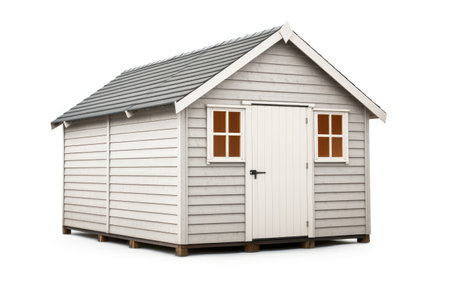 A Photo Journey of the Outdoor Storage Shed Isolated on a Transparent Background PNG.の素材