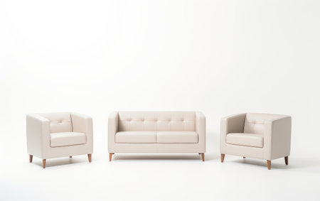 Capturing the Essence of Reception Seating Designs Isolated on a Transparent Background PNG.の素材