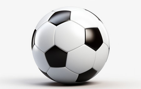 A Realistic Image Showcase of an Indoor Soccer Ball on White or PNG Transparent Backgroundの素材