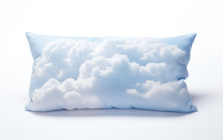 Pillow Perfection DreamClouds Restful Nights on White or PNG Transparent Backgroundの素材