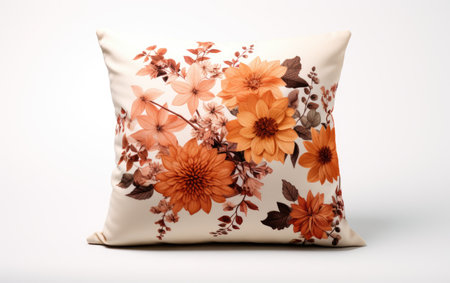 Glowing Comfort Companion The GentleGlow Cushion on White or PNG Transparent Backgroundの素材