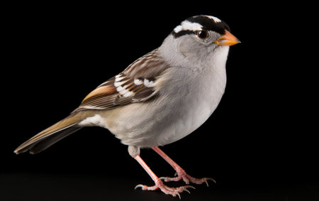 Tufted titmouse Agile Forager Isolated on a Transparent Background PNG.の素材