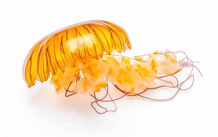 Pacific Sea Nettle Graceful Ocean Drifter Isolated on a Transparent Background PNGの素材