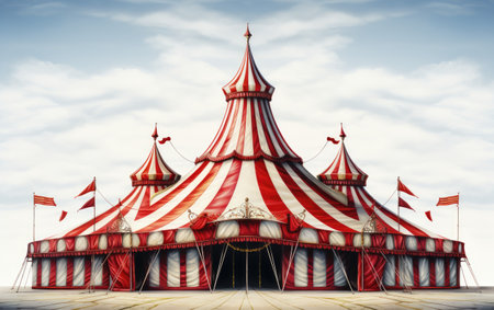 Vintage Charm Circus Poster Wonders on a White or Clear Surface PNG Transparent Backgroundの素材