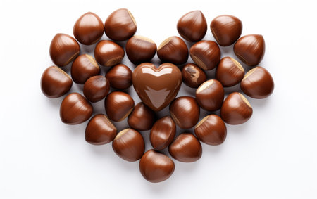 The Joy of Hazelnut Heaven on a White or Clear Surface PNG Transparent Backgroundの素材