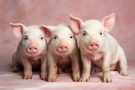 Pig Group Porcine Unity Chronicles on a White or Clear Surface PNG Transparent Backgroundの素材