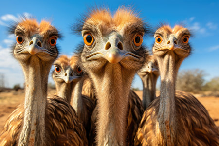 Male Turkey Troop Proud Gathering on a White or Clear Surface PNG Transparent Backgroundの素材