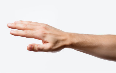 Sophisticated Finesse Elegant Hand Expressions on a White or Clear Surface PNG Transparent Backgroundの素材