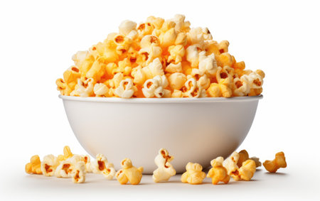 Movie Night Essential Popcorn Bucket on a White or Clear Surface PNG Transparent Backgroundの素材