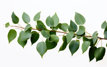 Aromatherapy Eucalyptus Natural Healing Scent on a White or Clear Surface PNG Transparent Backgroundの素材