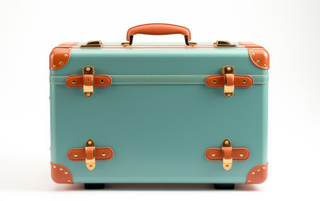 Stylish Travel Companion Decorative Luggage Set on a White or Clear Surface PNG Transparent Backgroundの素材